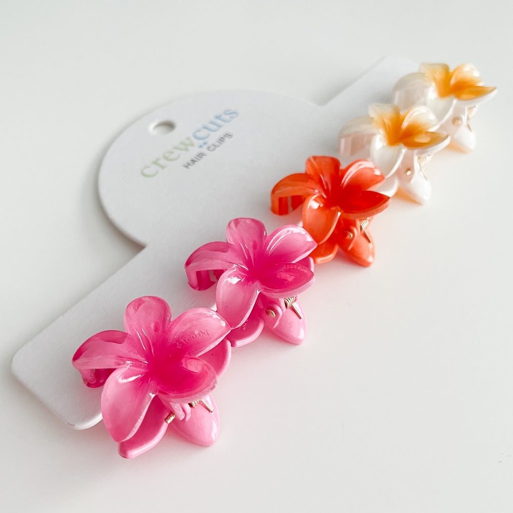 J. Crew Factory Girls' Flower Hair Clips Set - Picture 2 of 2